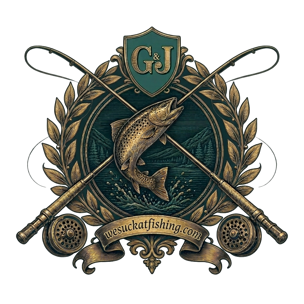 Crest of We Suck at Fishing Society